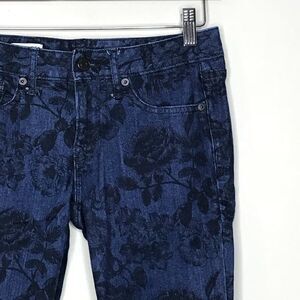 Gap Sz 25 Skinny Rose Print Jean